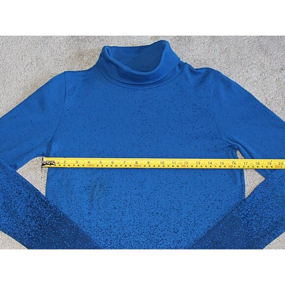 Athleta - sz Med - Flurry Blizzard Base Layer Seamless Turtleneck in Blue Ombre - Picture 8 of 8